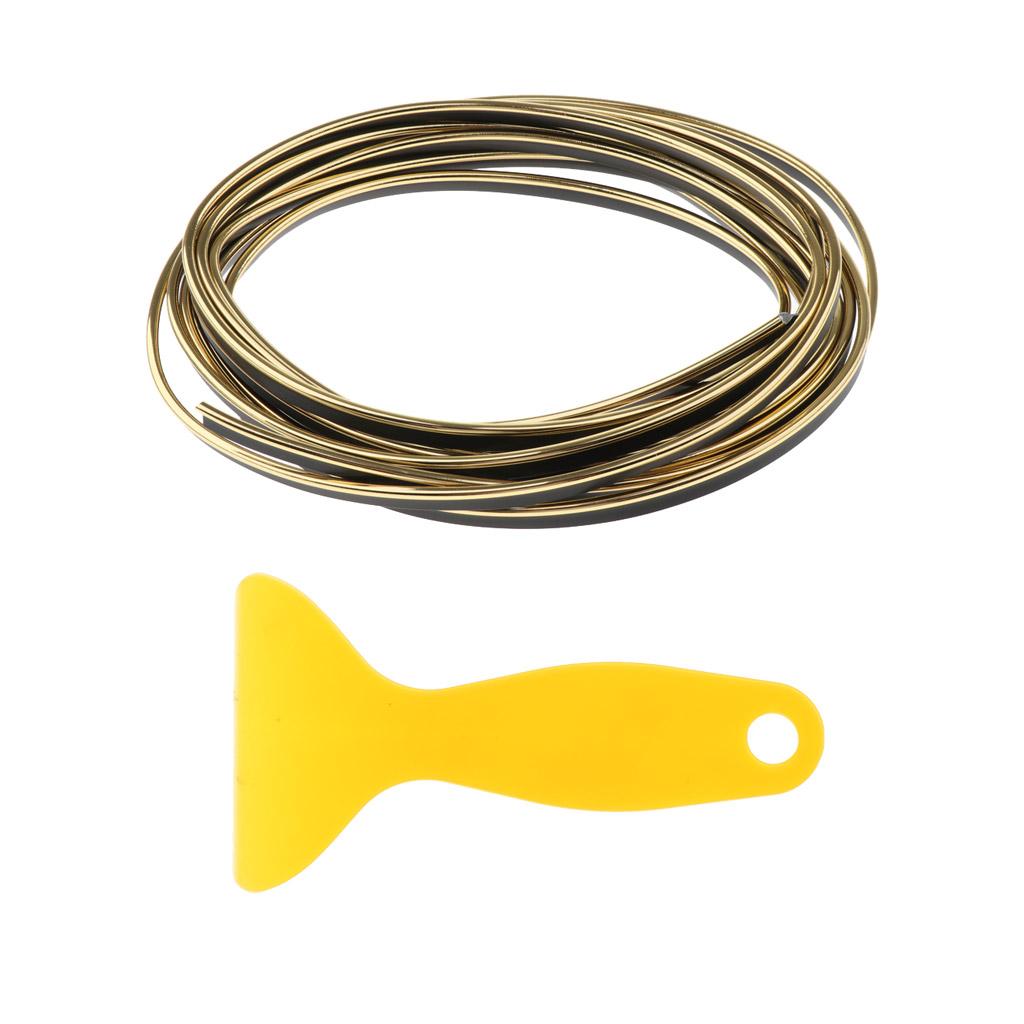 5 Meters Car Interior Air Outlet Dashboard Decoration 3D Strip DIY Automobile Motor Exterior Decoration Moulding Trim Strip Line Sticker Insert Type
