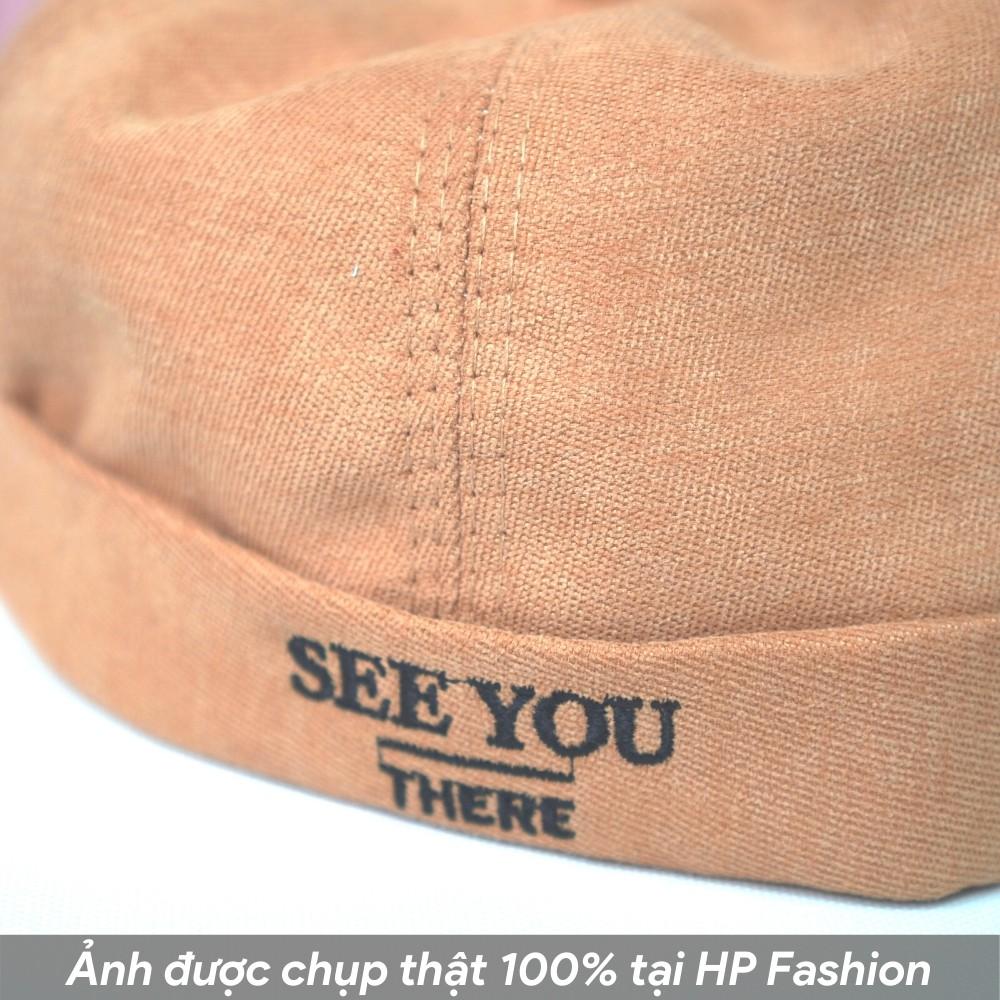 Nón Beanie vành tròn ️ Mũ tròn SEE YOU phong cách Retro Hàn Quốc form Unisex nam nữ N04