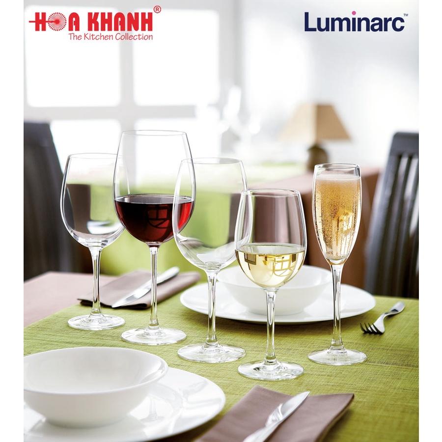 Ly Uống Rượu Vang Thủy Tinh Luminarc World Wine 350ML - 470ML & 580ML - bộ 4 ly - E5979, E5980 & E5981