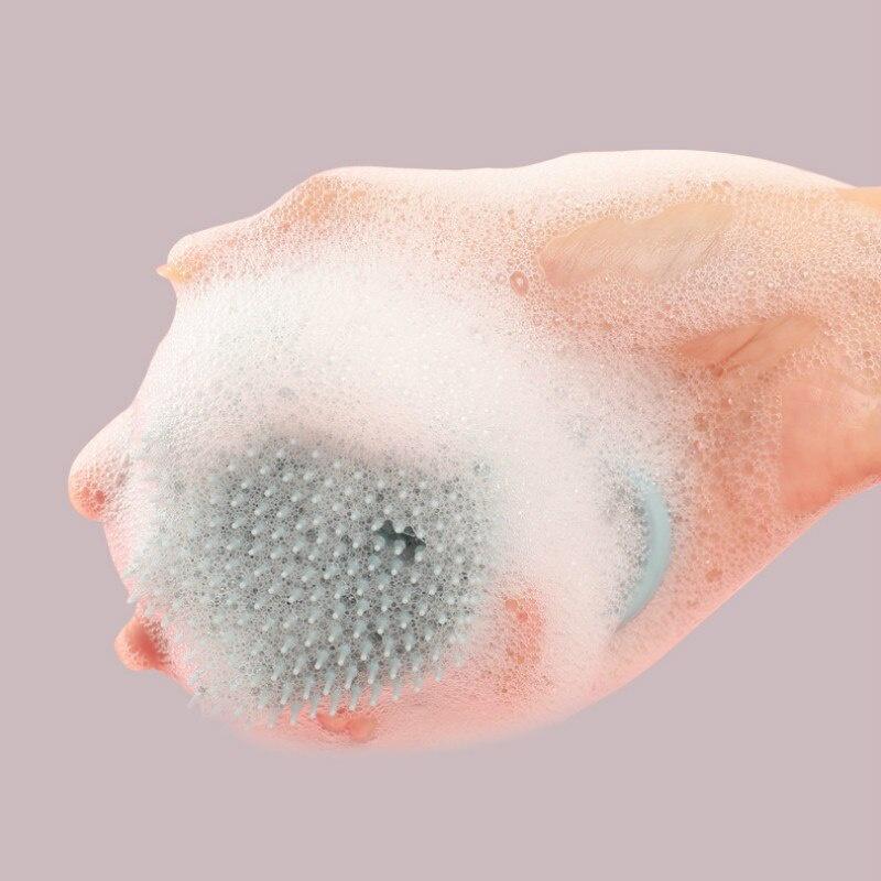 Cartoon Cat Paw Baby Shower Brush Fast Foaming Silicone Scrubbing Artifact Full Body Massage Spa Brush Bathroom Accessory