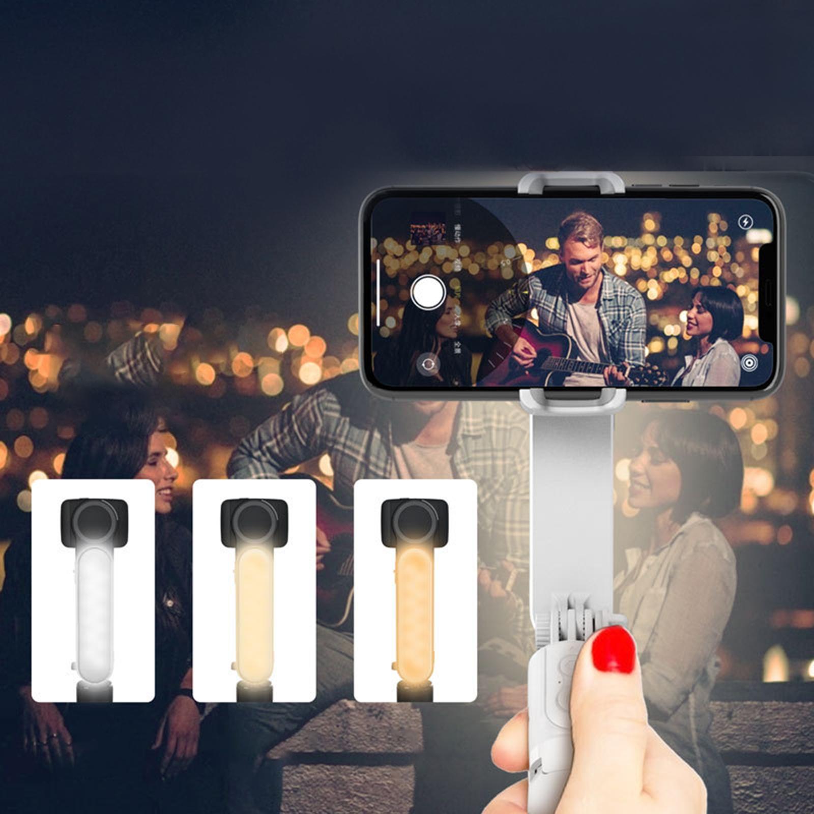 Wireless Remote Bluetooth Gimbal Stabilizer Rotation for Live Video Black