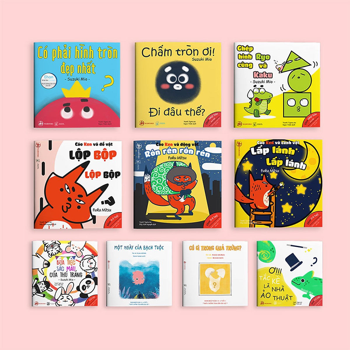 Fullset Ehon Nhật Bản cho bé thông minh sáng tạo: Ehon Điều Kỳ Diệu Của Hình Khối + Điều Kỳ Diệu Của Âm Thanh + Điều Kỳ Diệu Của Màu Sắc
