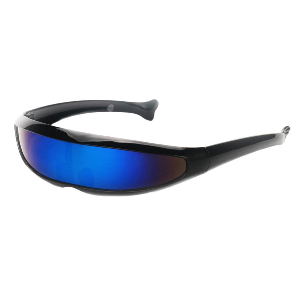 Hình ảnh 8x Futuristic Narrow Lens Visor Eyewear Sunglasses