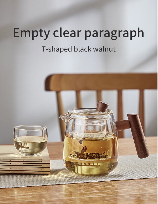 Bộ Ấm Trà 4 ly Thủy Tinh borosilicat Tea Ceremony Pot cao cấp