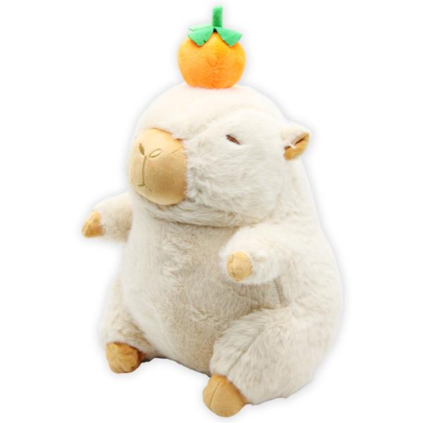 Thú Bông Capybara Đội Trái Cam 30 cm - Nuan Nuan DL24-002