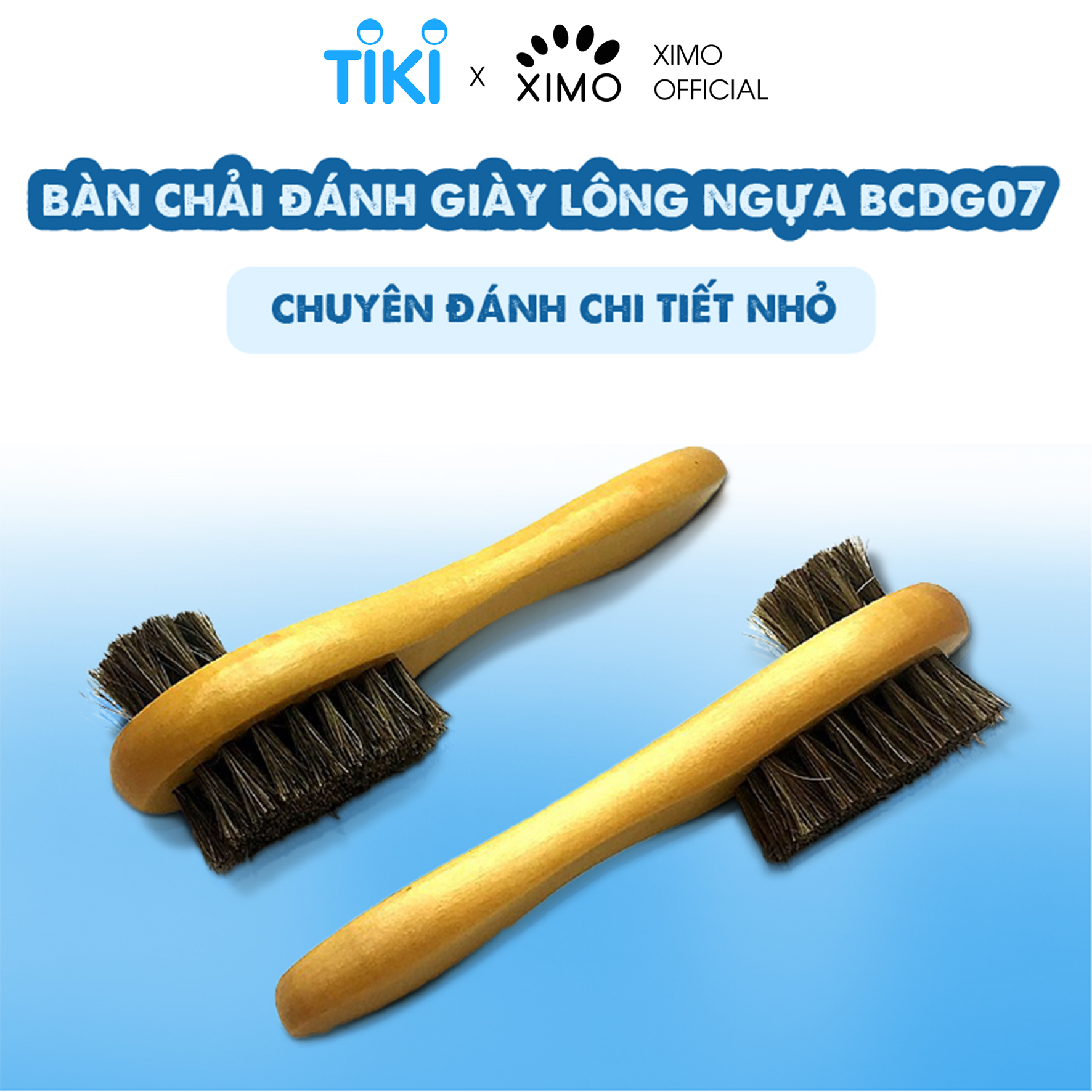 Bàn chải lông ngựa thật vệ sinh chi tiết nhỏ
