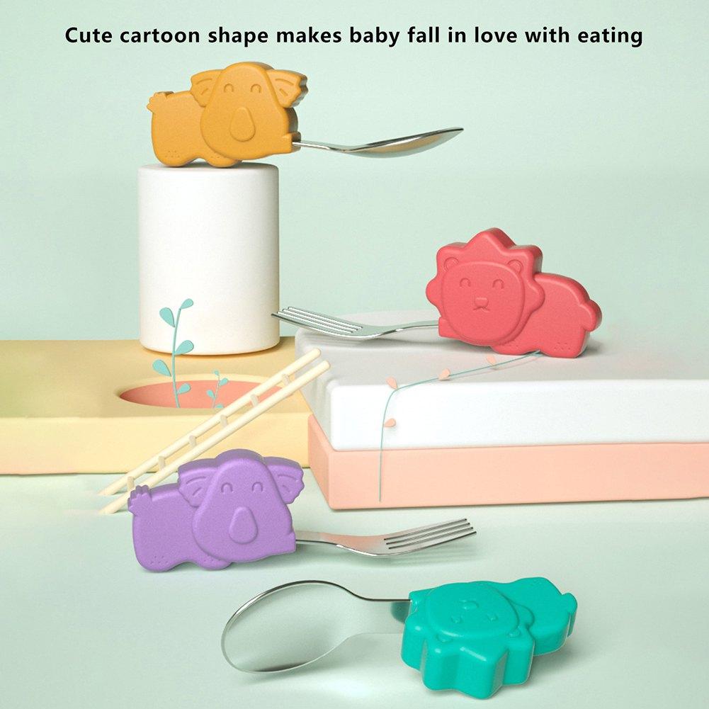 Trẻ Sơ Sinh Sáng Thìa Cho Bé Cho Bé Ăn Yếm Thực Phẩm Cho Bé Tập Ăn Huấn Luyện Có Thể Uốn Cong Mềm Mại Nĩa Trẻ Sơ Sinh Trẻ Em Bộ Đồ Ăn