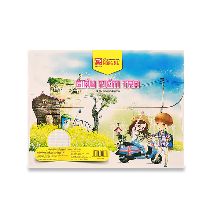 Giấy kiểm tra kẻ ngang Chibi 4937 (10 quyển)