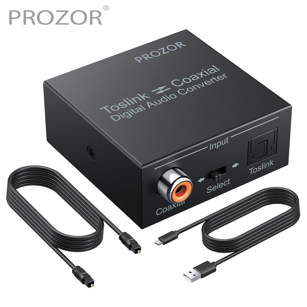 Bộ chuyển đổi âm thanh kỹ thuật số PROZOR Optical SPDIF Toslink to Coaxial