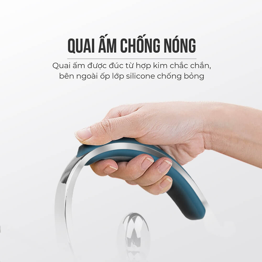 Ấm Đun Nước Inox Cao Cấp Elmich Smartcook SM8280OL 2.5L, Hàng Chính Hãng,Dùng Nhiều Loại Bếp-JoyMall