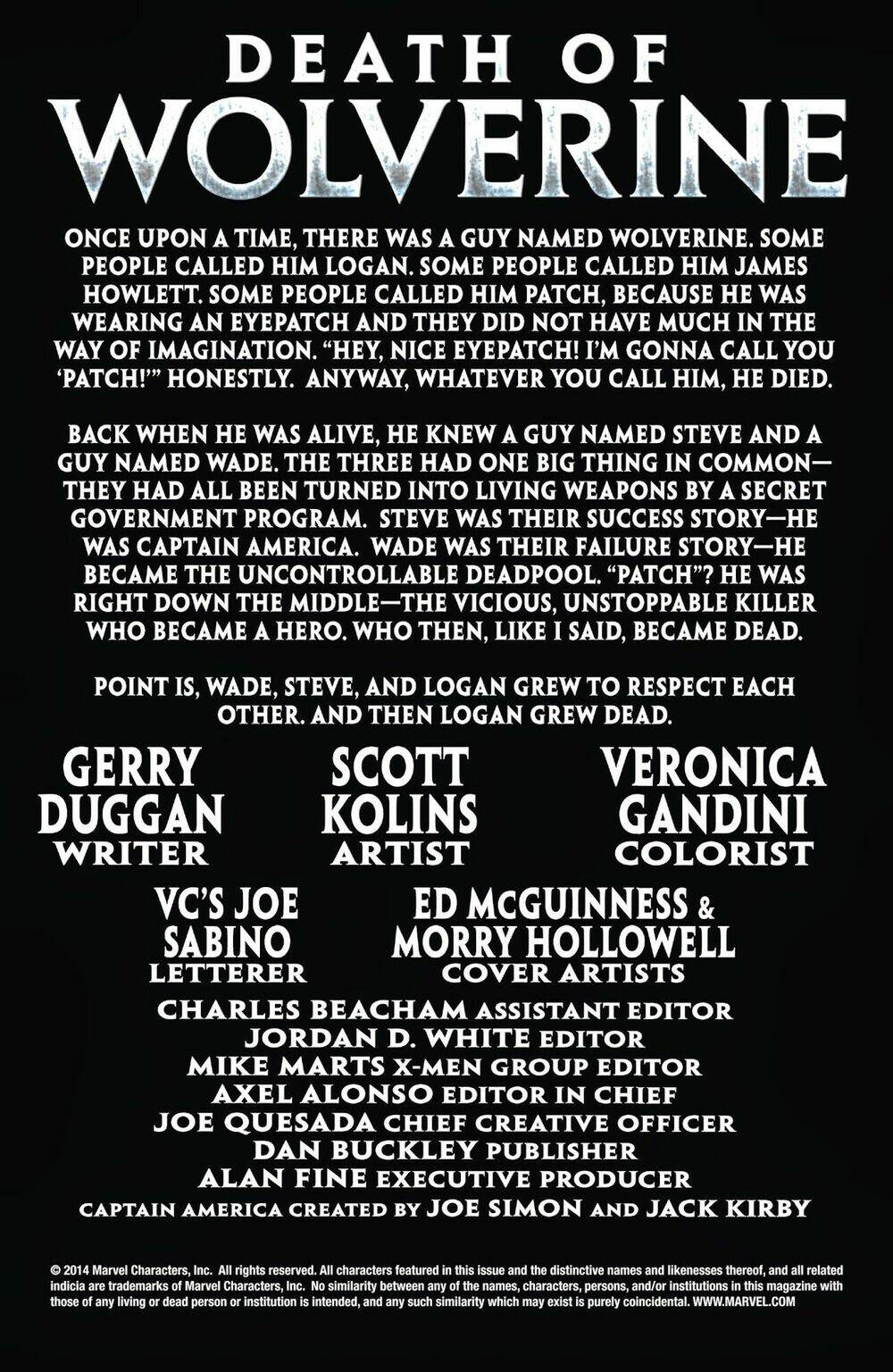 death of wolverine - deadpool & captain america [one shot] chapter 1 3