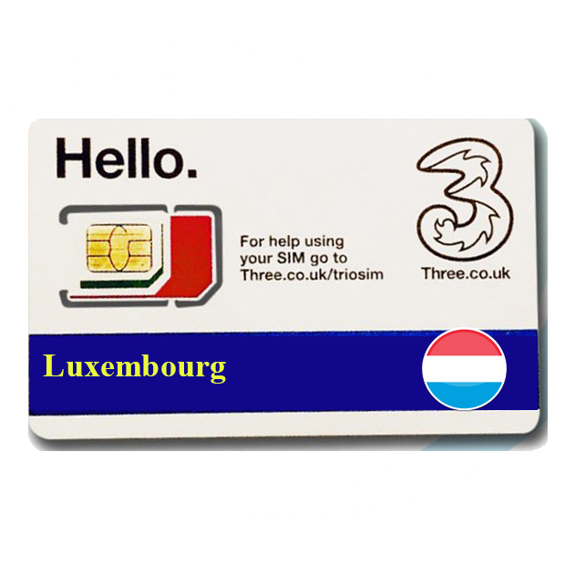 Sim Du lịch Luxembourg 4g tốc độ cao