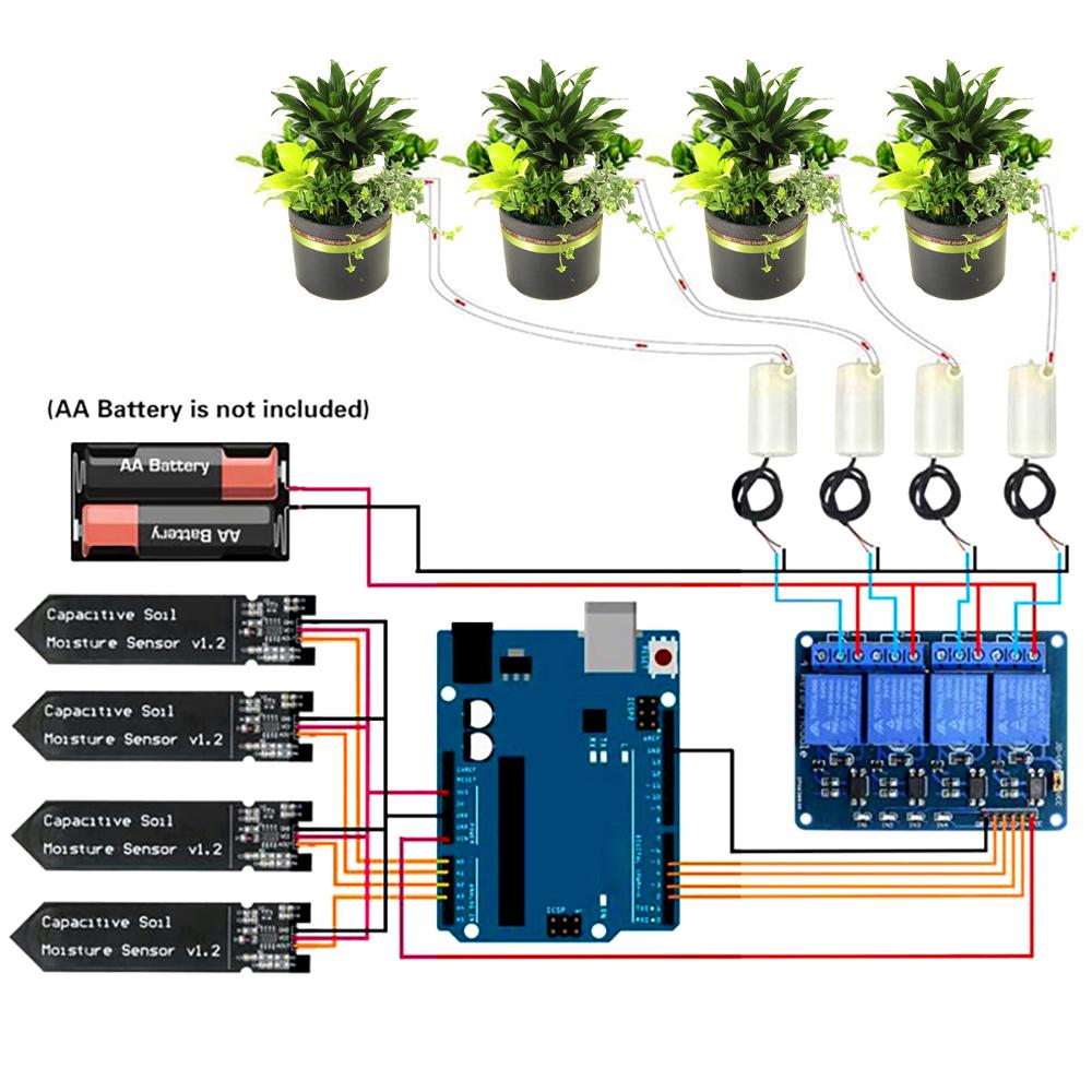 Hình ảnh Home Automatic Irrigation Tools Set Self-Watering System for Garden Flowers Plants Auto Watering Device Automatic Irrigation Device