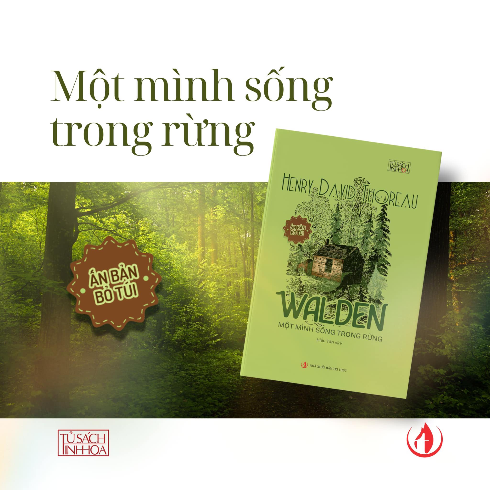 (Ấn bản bỏ túi) WALDEN - Một Mình Sống Trong Rừng - Henry David Thoreau (bìa mềm)