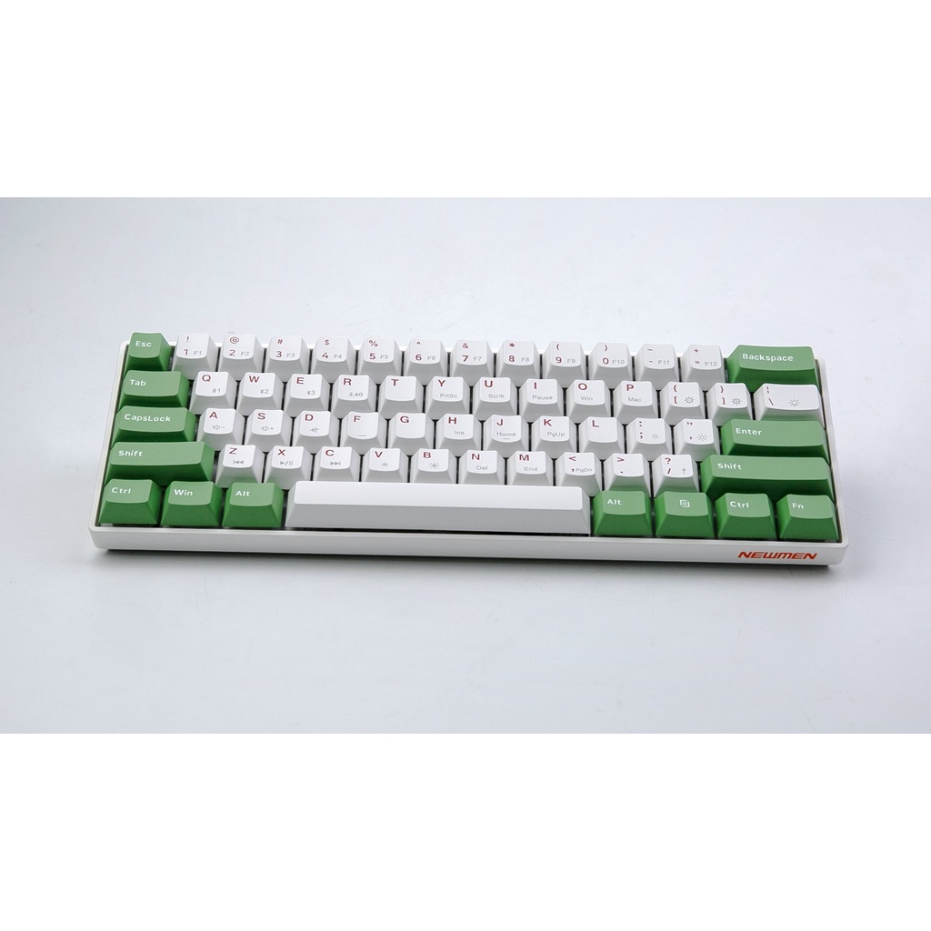 Bàn phím cơ không dây Dual Mode Newmen GM610Dy (Matcha keycap Extra), MX Hotswap, Keycap PBT Doubleshot, LED 20 hiệu ứng, bảo hành 24 tháng - Hàng chính hãng