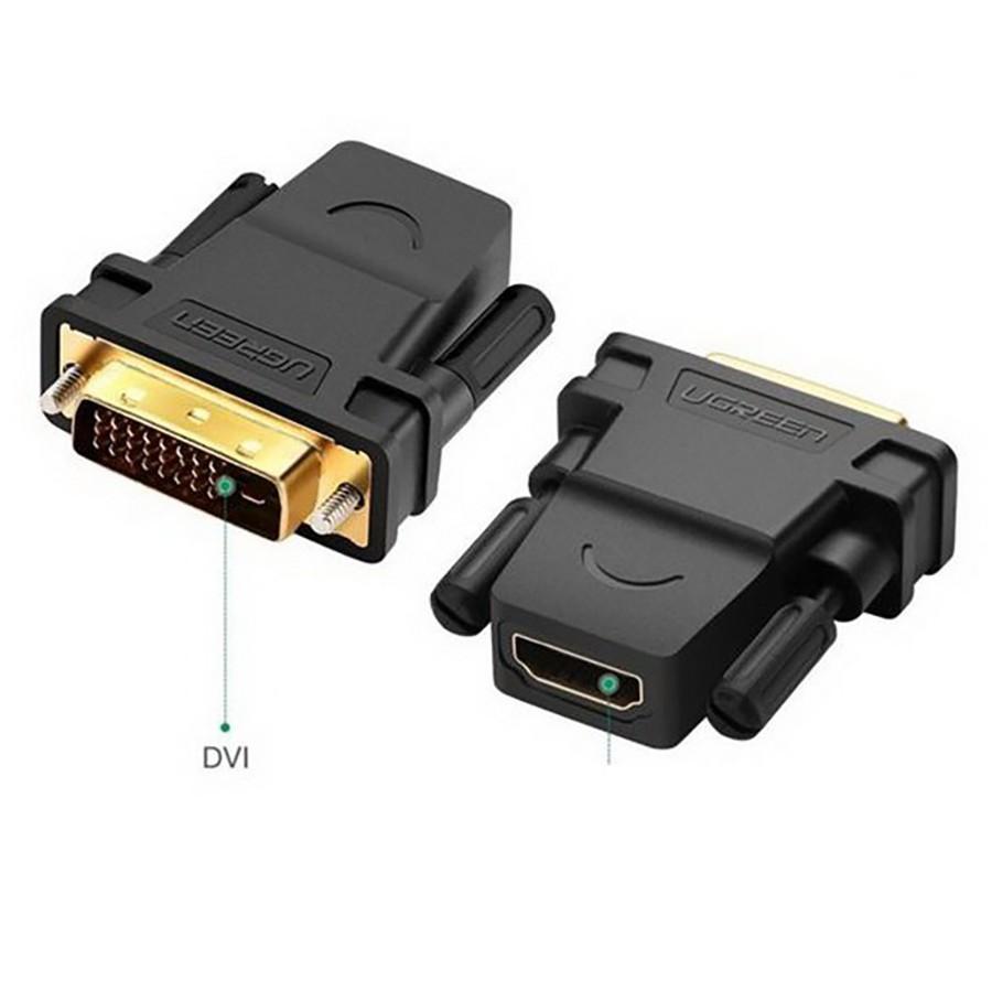 Đầu chuyển đổi DVI 24+1 to HDMI Ugreen 20124 cao cấp - Hàng Chính Hãng