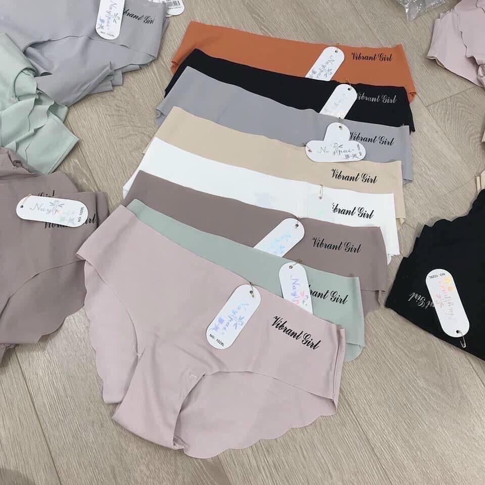 Combo 5c Quần lót nữ su đúc viền sóng không đường may loại đẹp