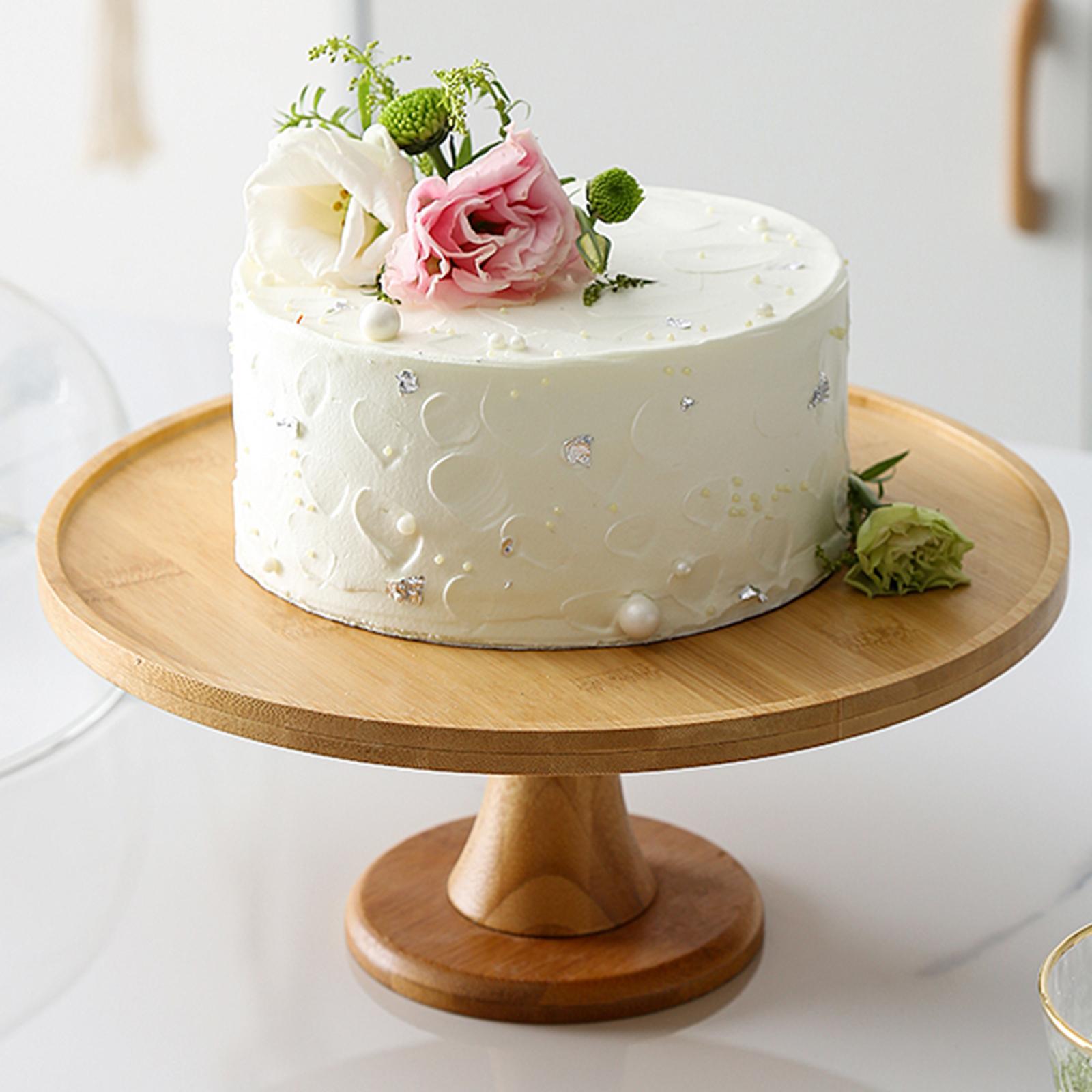 Cake Stand Round Party Wooden Tray Serving Tray for Wedding Party