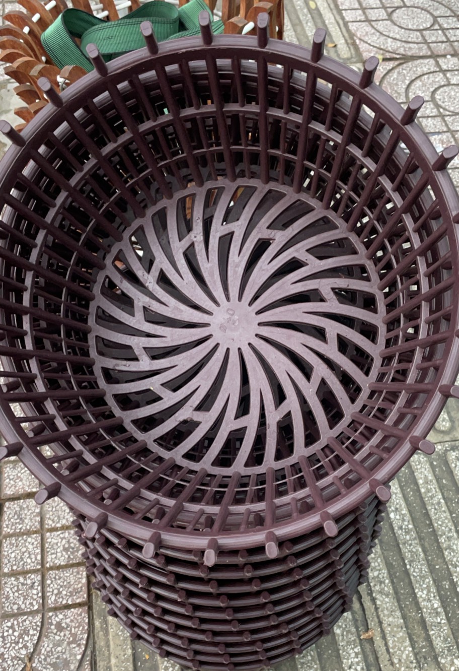 Combo 5 chậu và 5 móc 1 mét nan phụ 40 cm cực đẹp