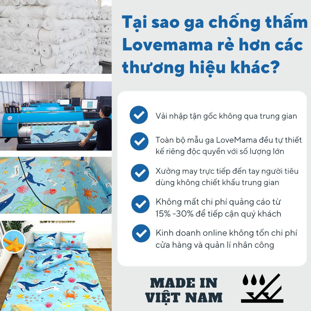 Ga chống thấm Cotton Doremon mềm mại thoáng mát, không sột soạt, không nóng bí hơi