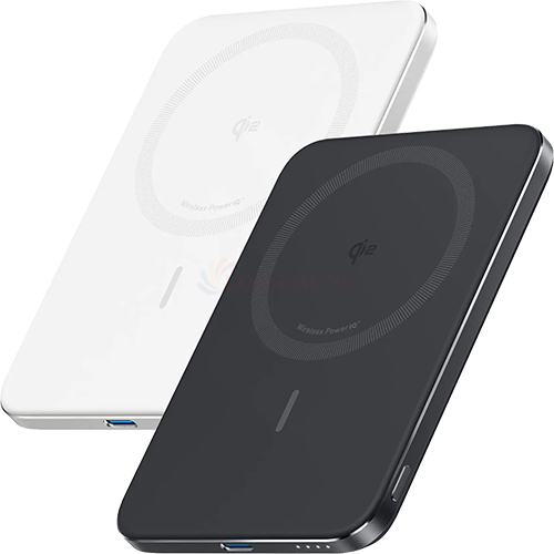 Sạc dự phòng Anker MagGo Nano Power Bank Card-Like Slim Magnetic 1C 15W 5000mAh A1665 - Hàng chính hãng