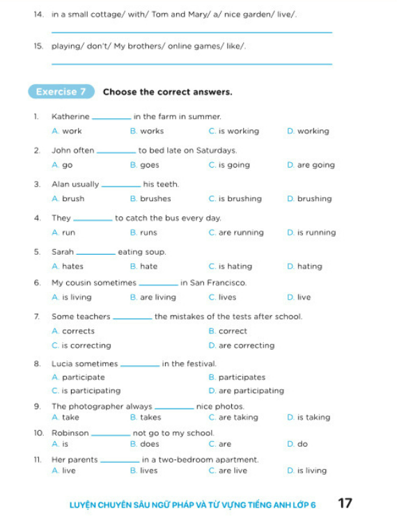 Sách - Luyện Chuyên Sâu Ngữ Pháp Và Từ Vựng Tiếng Anh 6 - Biên soạn theo chương trình SGK mới Global Success