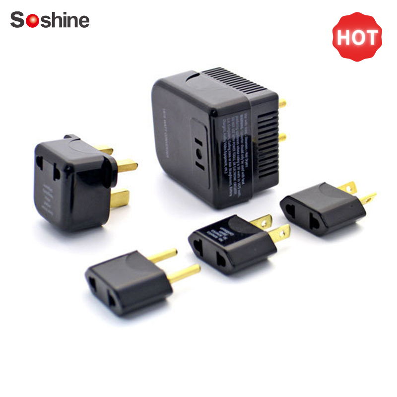 Soshine thực tế 4 trong 1 US / UK / EU / AU Universal 220 / 240V đến 110 / 120V Bộ chuyển đổi và bộ chuyển đổi bộ chuyển đổi màu sắc chất lượng cao: Bao bì túi quà tặng