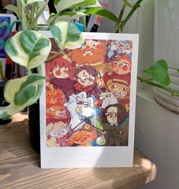 Postcard chủ đề Harry Potter | Bưu thiếp l Zip A1