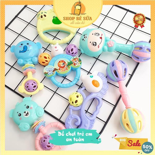 Đồ chơi âm nhạc cầm tay xắc cầm tay cho bé an toàn dễ thương