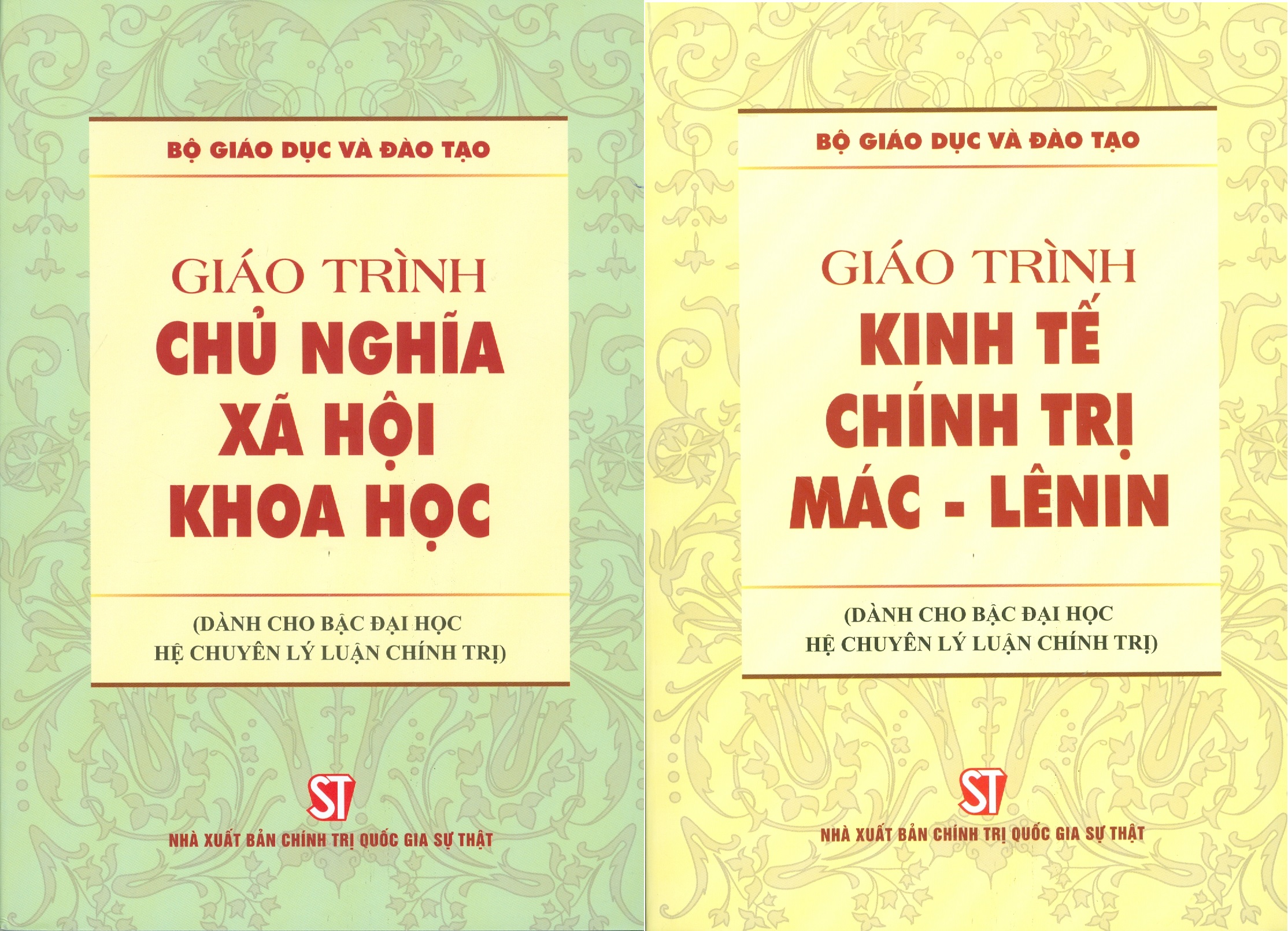 Combo 2 cuốn Giáo Trình Chủ Nghĩa Xã Hội Khoa Học + Giáo Trình Kinh Tế Chính Trị Mác – Lênin (Dành Cho Bậc Đại Học HỆ CHUYÊN Lý Luận Chính Trị)