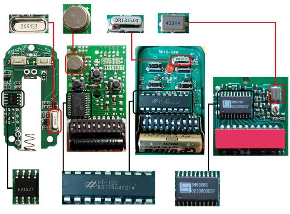 Remote Sao Chép Lệnh Cửa Cuốn RF Dải Tần Rộng SHP-LC1.7