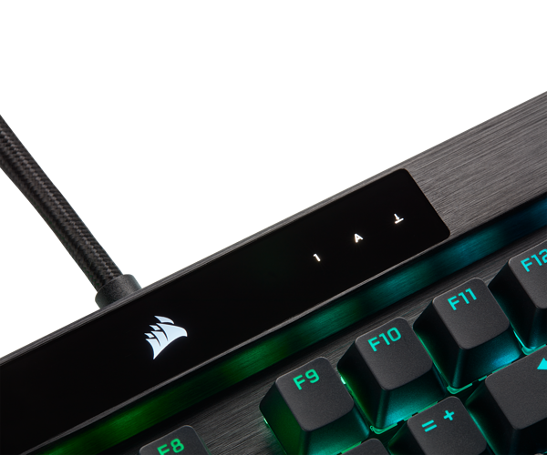 Bàn phím cơ Corsair K100 RGB Switch Cherry MX Speed  tần số quét phím 4000Hz - Hàng Chính Hãng