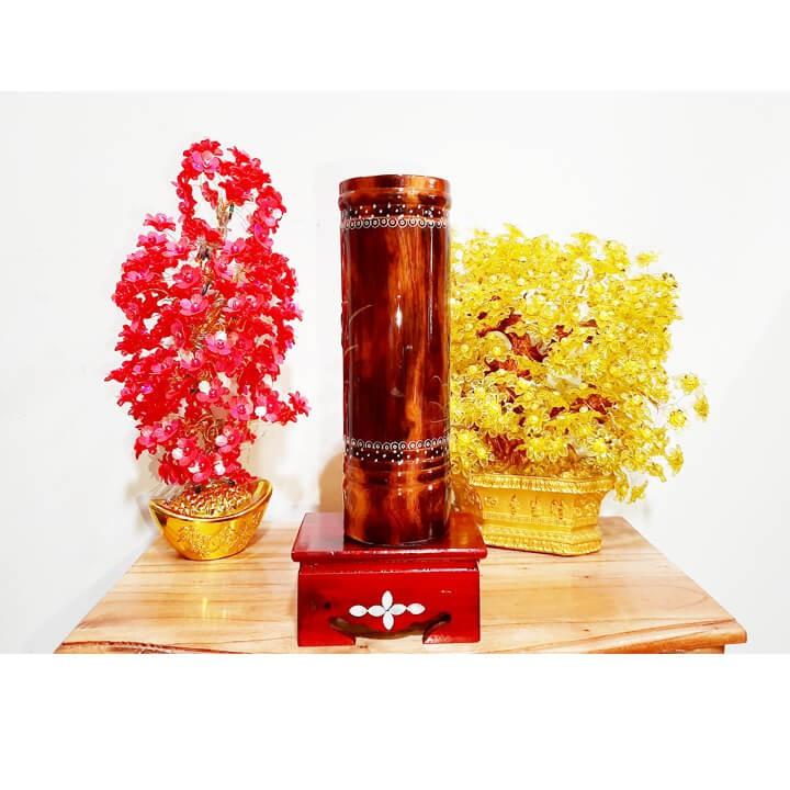 Ống nhang gỗ cao 28cm mẫu 2