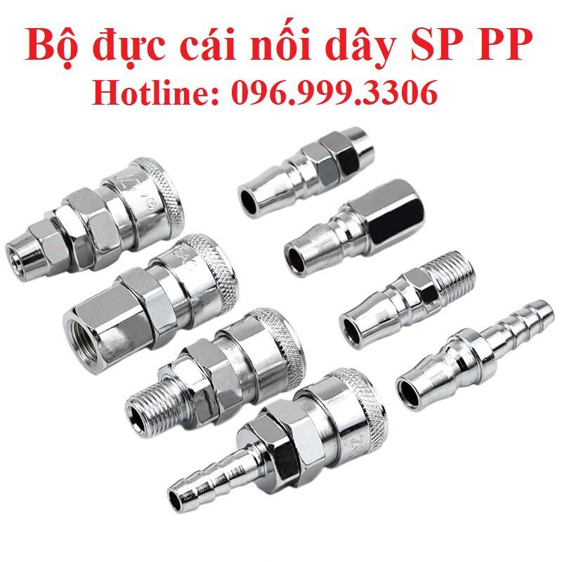 Bộ khớp nối đực cái cắm dây SP-PP khí nén chịu được áp suất cao, đầy đủ kích cỡ