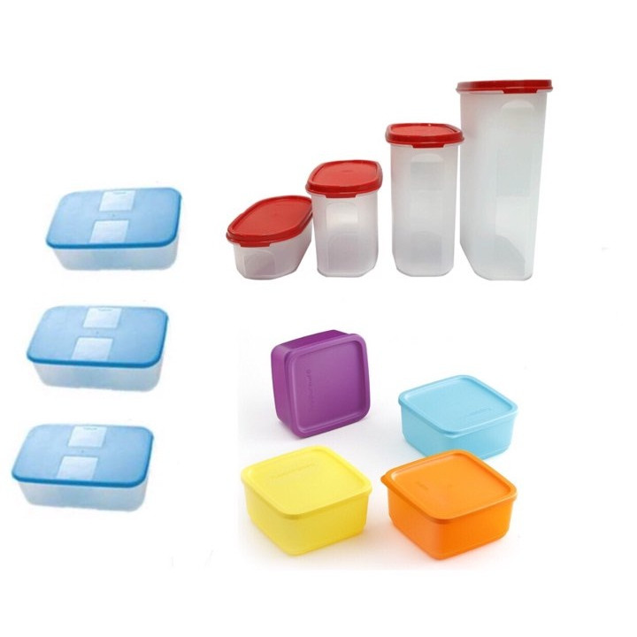 BỘ 11 HỘP BQTP ĐÔNG, MÁT, KHÔ TUPPERWARE