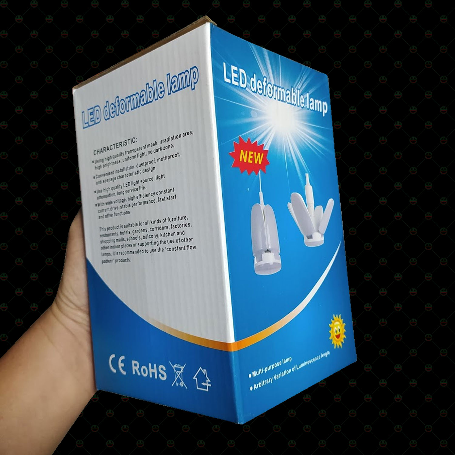 Đèn Led 4 Cánh Quạt 1 Đèn Tròn Trung Tâm KhoNCC Hàng Chính Hãng - Với 5 Bóng Siêu Sáng Tỏa Đều Không Gian - NLM-LED4C60W