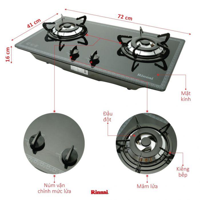 Sứ bếp âm đa năng, sử dụng cho dòng bếp Rinnai RVB-2BG