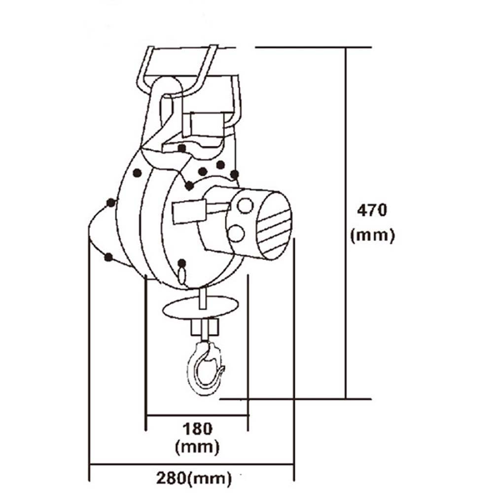 Tời Điện Treo Mini ABG Kio- Winch SK-160 - Máy Tời Điện, Thiết Bị Gọn Nhẹ, Cơ Động, Máy Tời Điện Dễ Sử Dụng, An Toàn- Hàng Chính Hãng