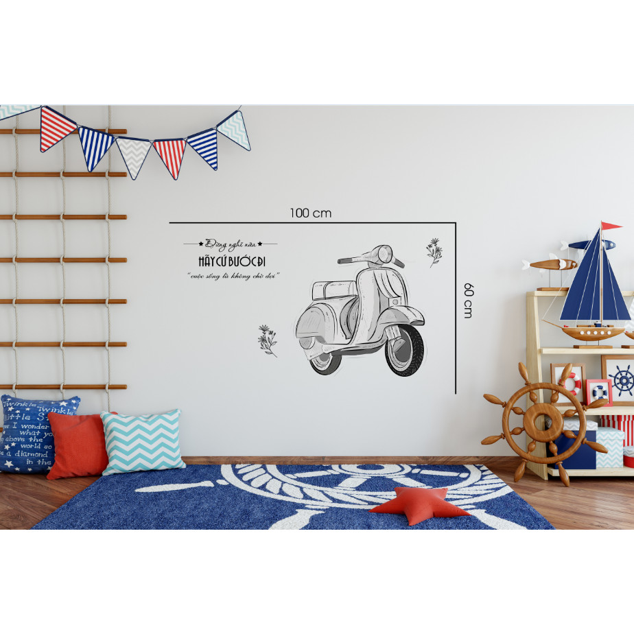 Decal trang trí quán số 17