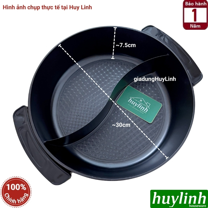 Nồi lẩu điện đôi 2 ngăn Perfect PF-A2N - Dung tích 5 lít - Hàng chính hãng