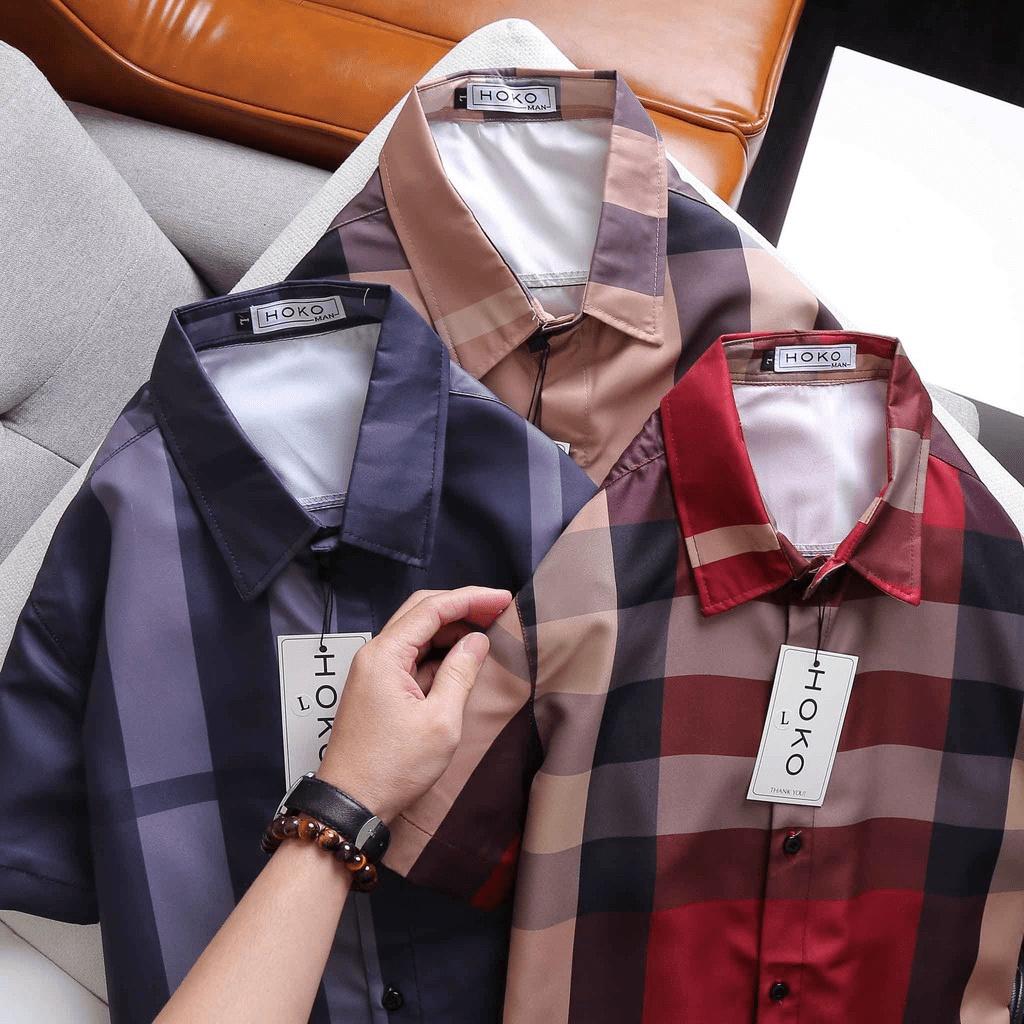ÁO SƠ MI 3D NAM SỌC CARO CỰC CHẤT , ĐẸP , BAO NGẦU CHO CÁC ANH EM KB FASHION