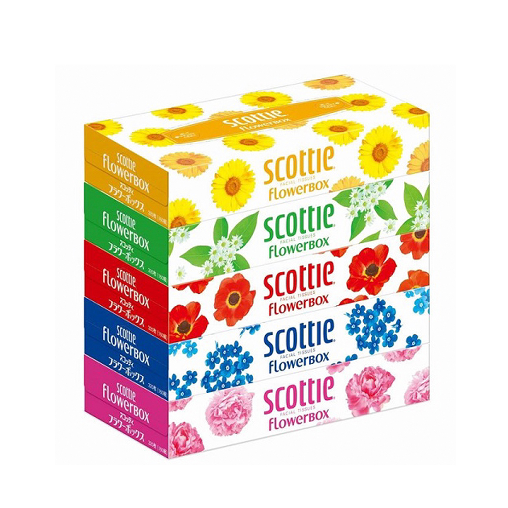 [MẪU MỚI] Set 5 khăn giấy Scottie 5 màu cao cấp 160 tờ