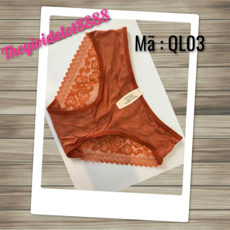 Quần lót ren chất liệu cotton co giãn tốt mã đặt hàng QL03
