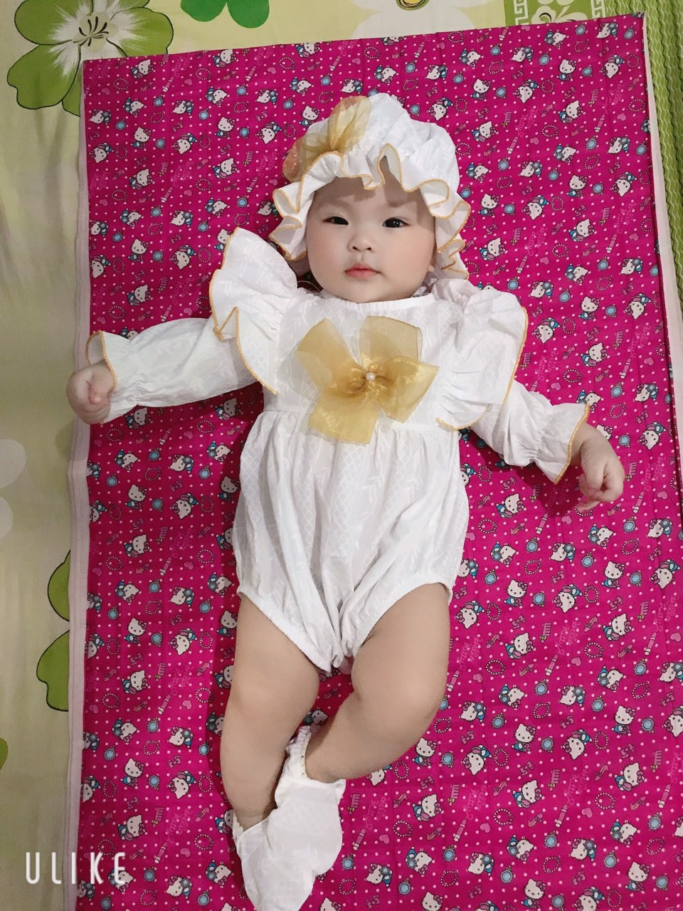 Bodysuit Nơ Handmade Bé Gái 3 Đến 12kg, Áo Liền Quần Bé Gái Chất Thô Nhật