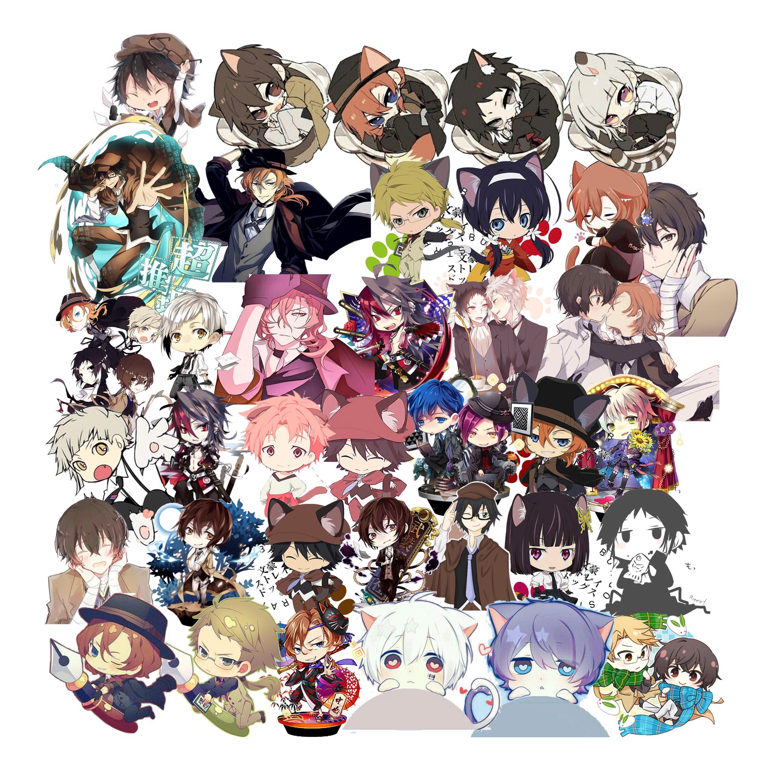 ảnh sticker Bungou Stray Dogs 100 ảnh