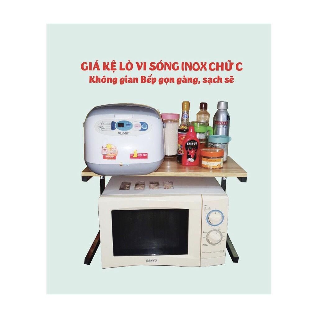 Kệ lò vi sóng CHỮ C - có ảnh thật