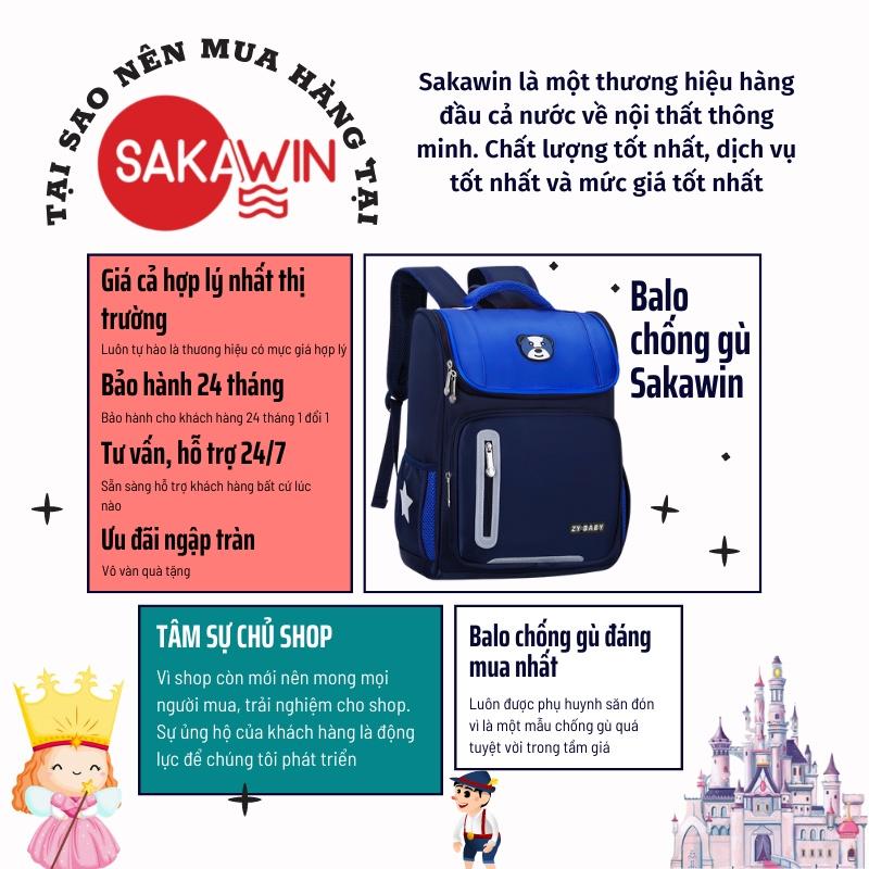 Balo học sinh Sakawin 02, Balo đi học chống gù chống cong vẹo cột sống cho bé, Phù hợp nhiều độ tuổi