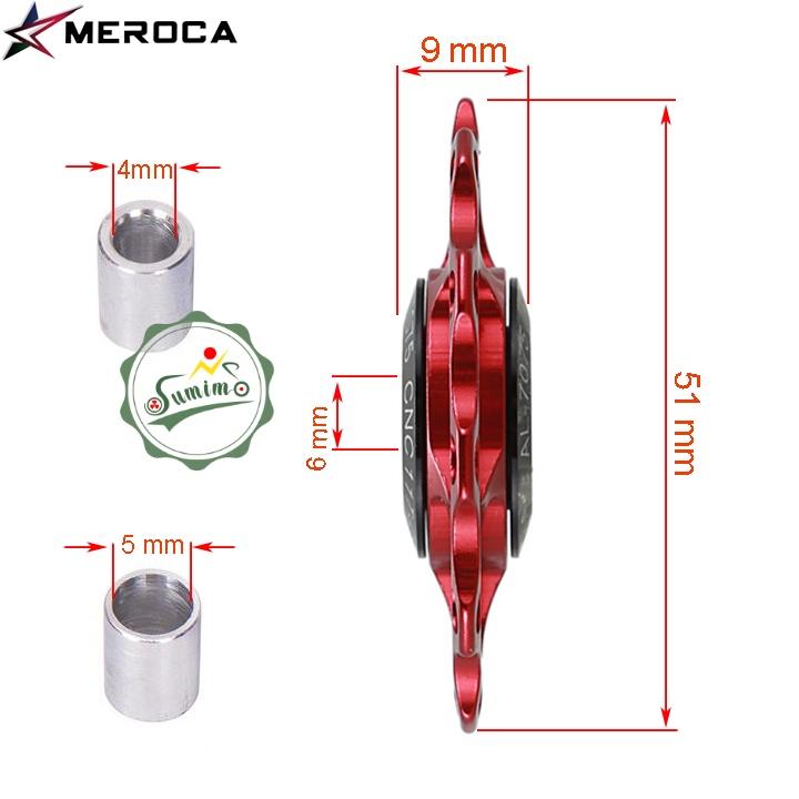 Bánh răng cùi đề MEROCA 13T nhôm 7075 CNC