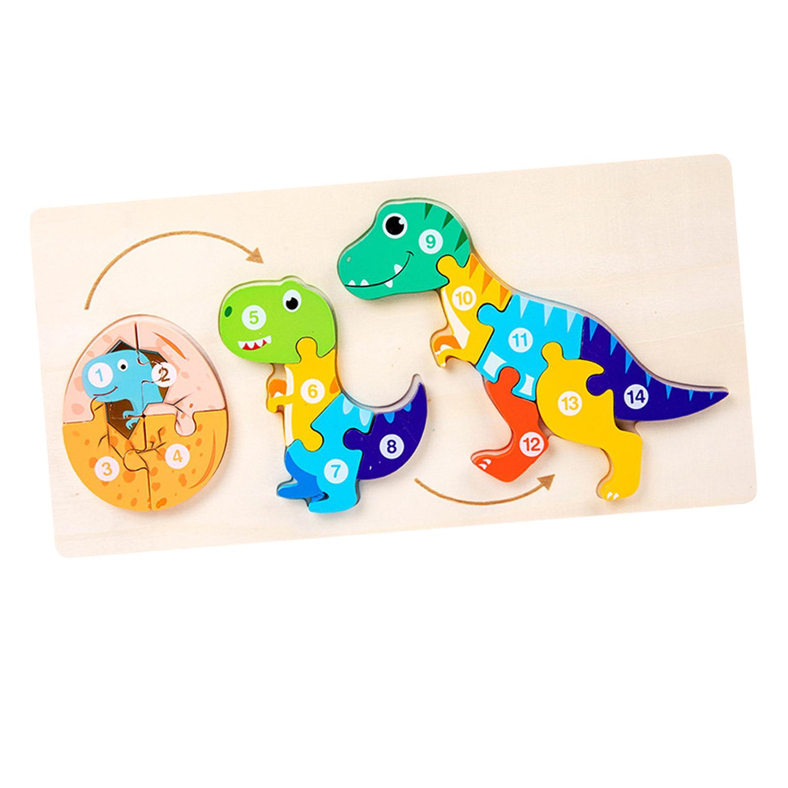 Animal Wooden Matching Jigsaw Puzzle for Age 4+ Years Old Birthday Gifts