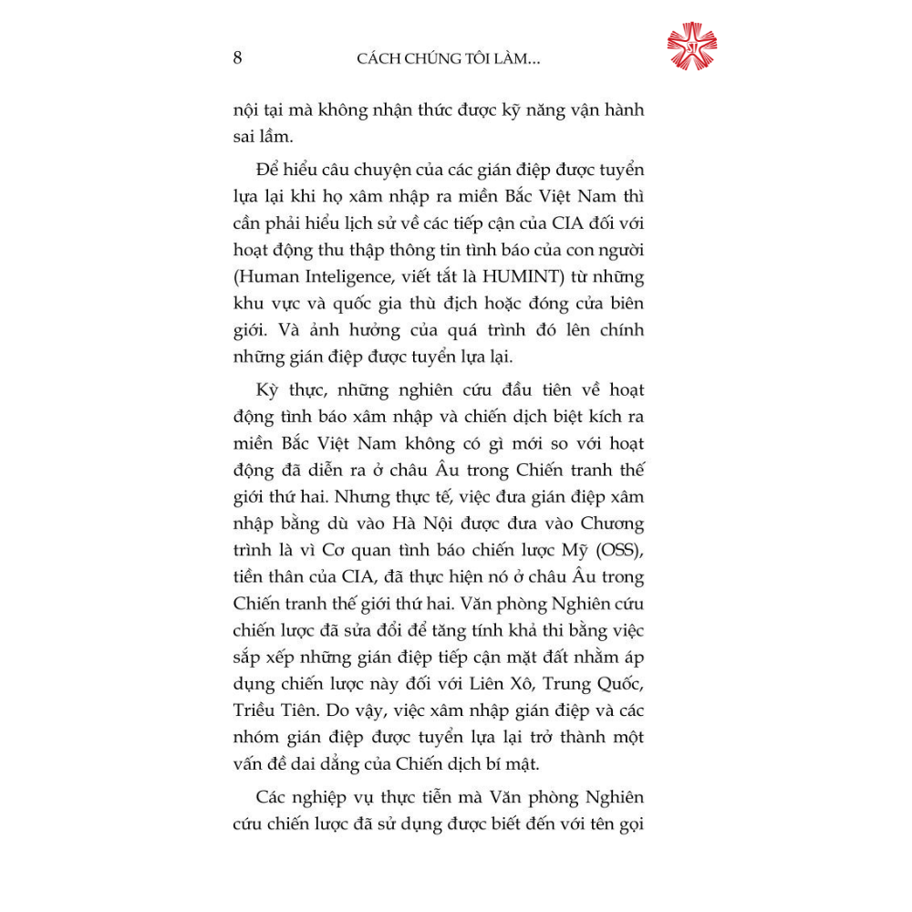 Cách chúng tôi làm - Chương trình bí mật xâm nhập miền Bắc Việt Nam 1961-1964